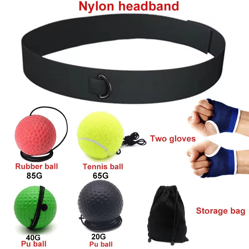 Boxing Reflex Ball Fight Training Speed Exercise Head-Mounted Speed Ball Boxing Reflection Ball Fitness Boxing Equipment