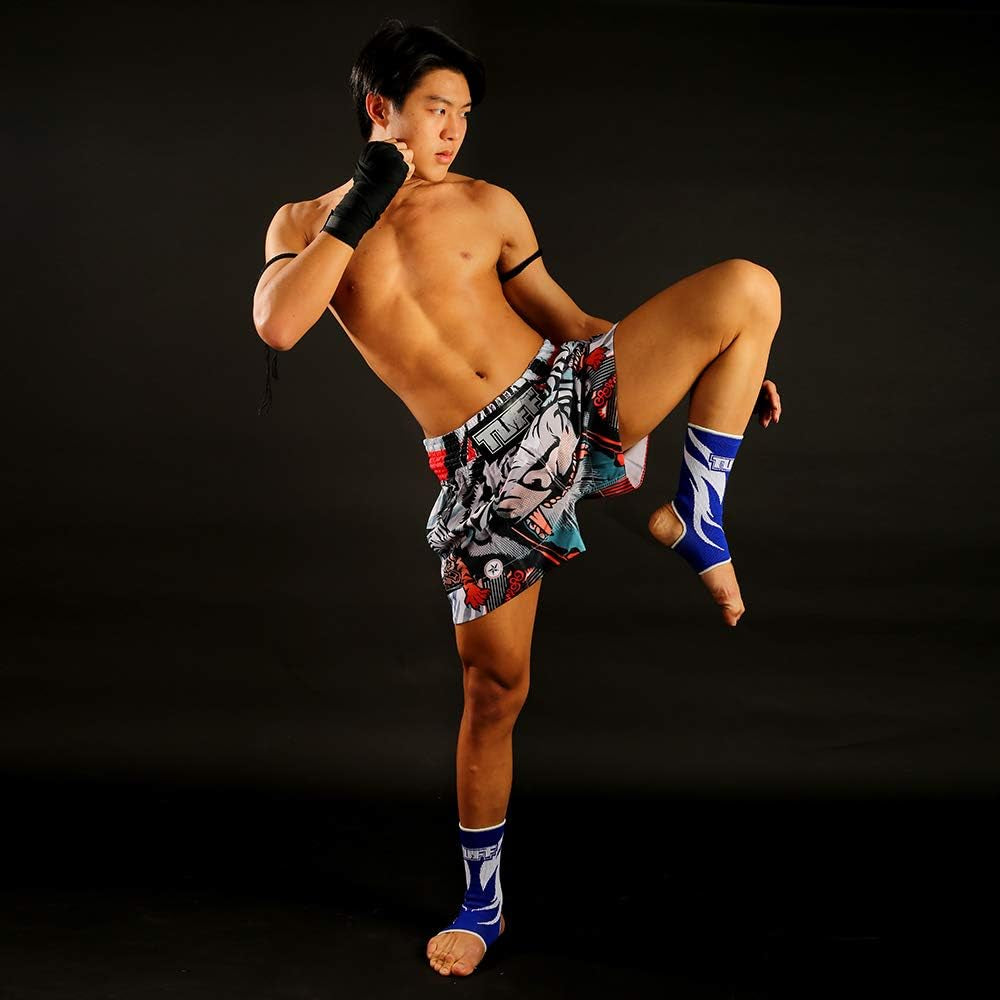 Boxing Muay Thai Shorts Tiger Kick Martial Arts Training Gym Clothing Trunks