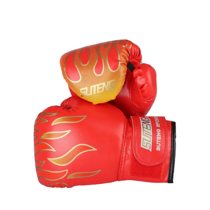 Small Boxing Gloves, Cartoon PU Leather Sparring Grappling Punch Training Boxing Gloves, 3Oz Breathable and Lightweight Boxing Gloves with Adjustable Sticky Wrist Strap