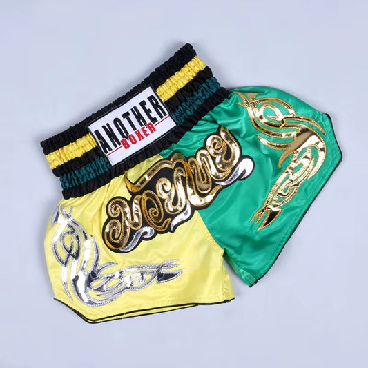 Muay Thai Shorts Professional Sanda Boxing Suits Adult Competition Training MMA Fighting Short-Pants Girls Boys Boxeo Kickboxing