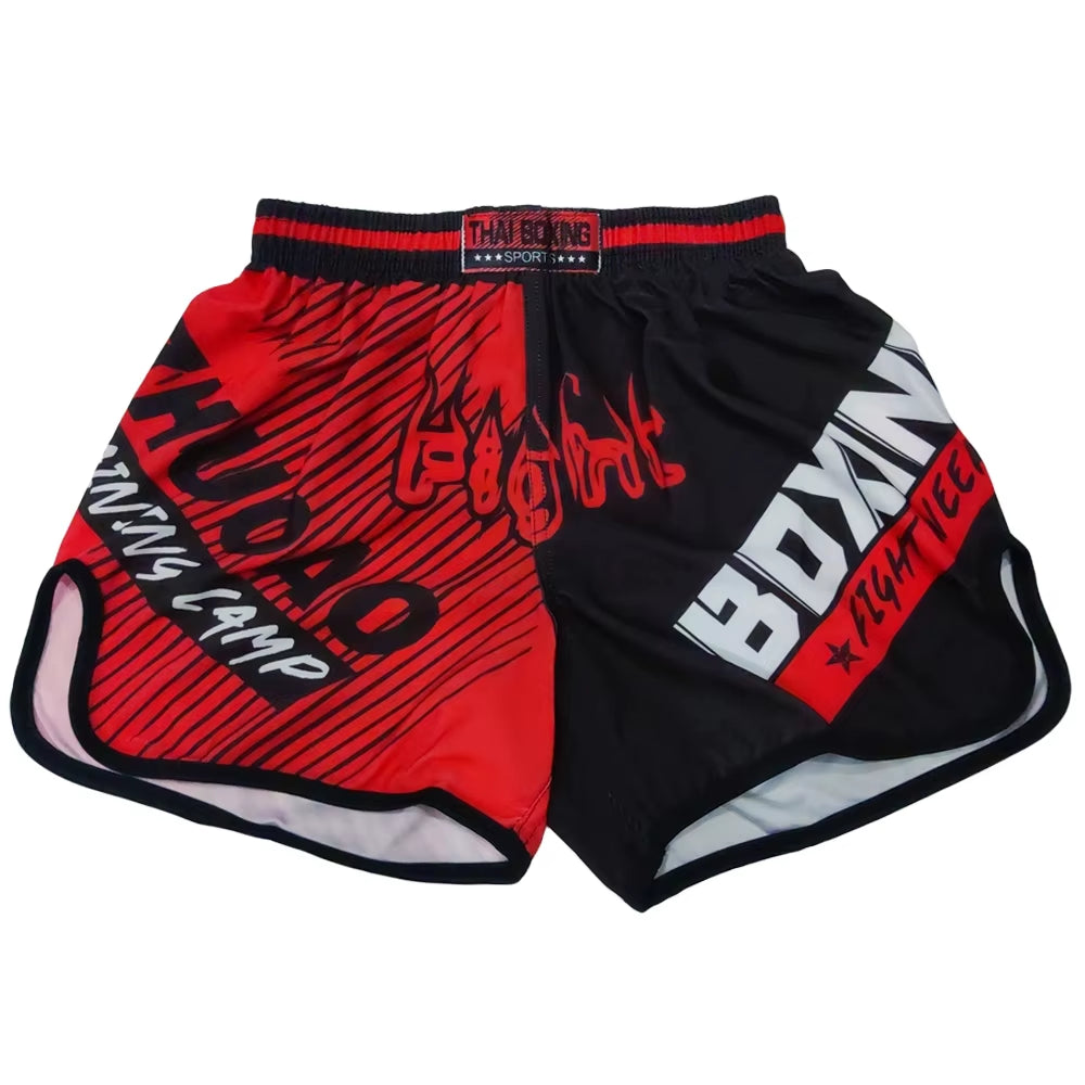 Thai Boxing Shorts Printing MMA Muay Thai Men'S Shorts Cheap Sanda Kickboxing Pants Kids Women Martial Arts Grappling Fight Wear