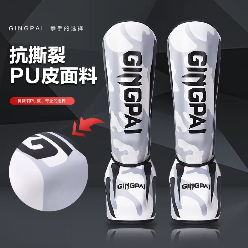 Kickboxing Boxing Shin Guard Pads Muay Thai Martial Arts Sanda Wushu Leg Protector Taekwondo Ankle Guards Muay Thai Leggings