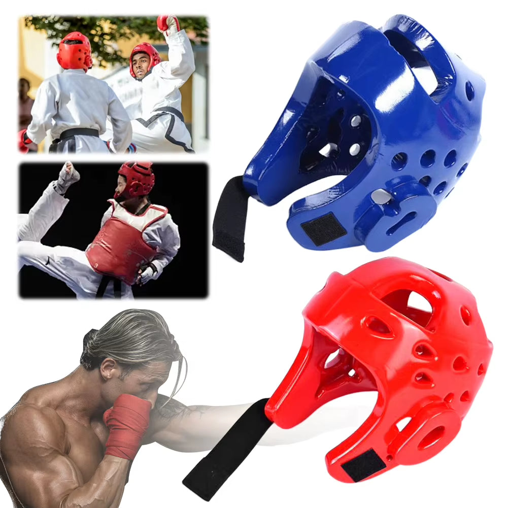 Taekwondo Helmet Sanda Kick Boxing Head Guard Headgear Protector Sparring Gear Helmet Karate Muay Thai Taekwondo Head Protection