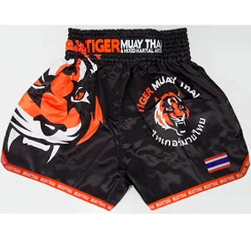 MMA Tiger Muay Thai Boxing Boxing Match Sanda Training Breathable Shorts Muay Thai Clothing Kickboxing Shorts Boxing