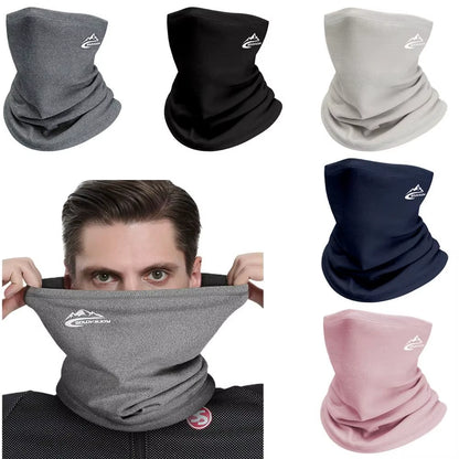 Men Women Winter Sports Bandana Running Velvet Thermal Neck Warmer Ski Hiking Cycling Riding Snowboard Scarf Windproof Headgear