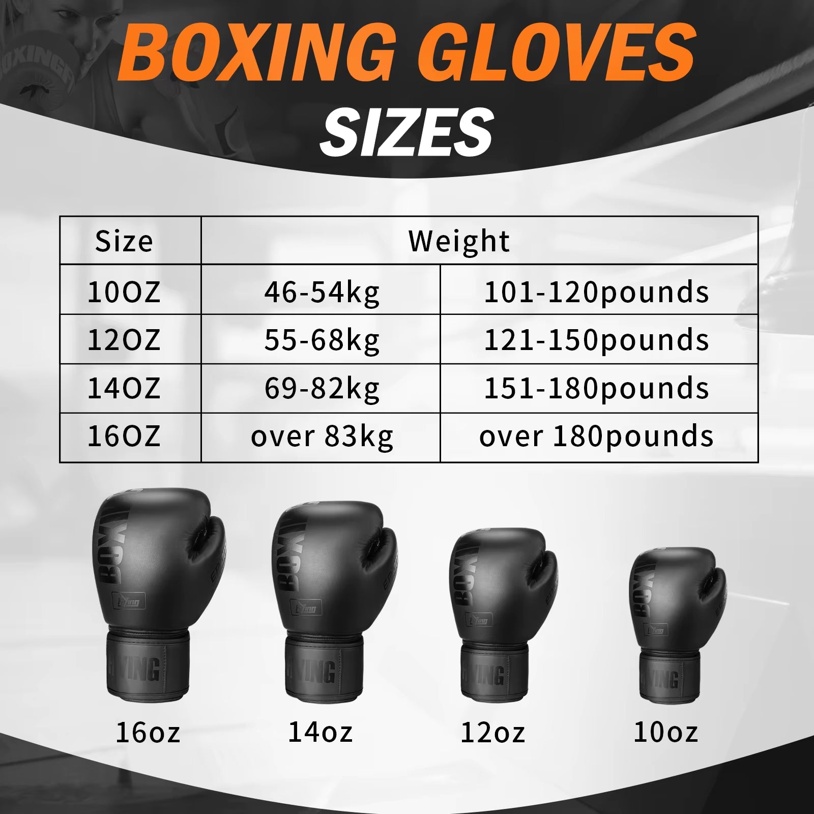 FIVING 10 12 14Oz Boxing Gloves PU Leather Muay Thai Guantes De Boxeo Free Fight MMA Sandbag Training Glove for Men Women Kids