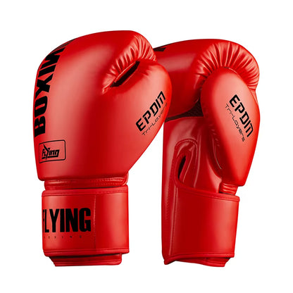 FIVING 10 12 14Oz Boxing Gloves PU Leather Muay Thai Guantes De Boxeo Free Fight MMA Sandbag Training Glove for Men Women Kids