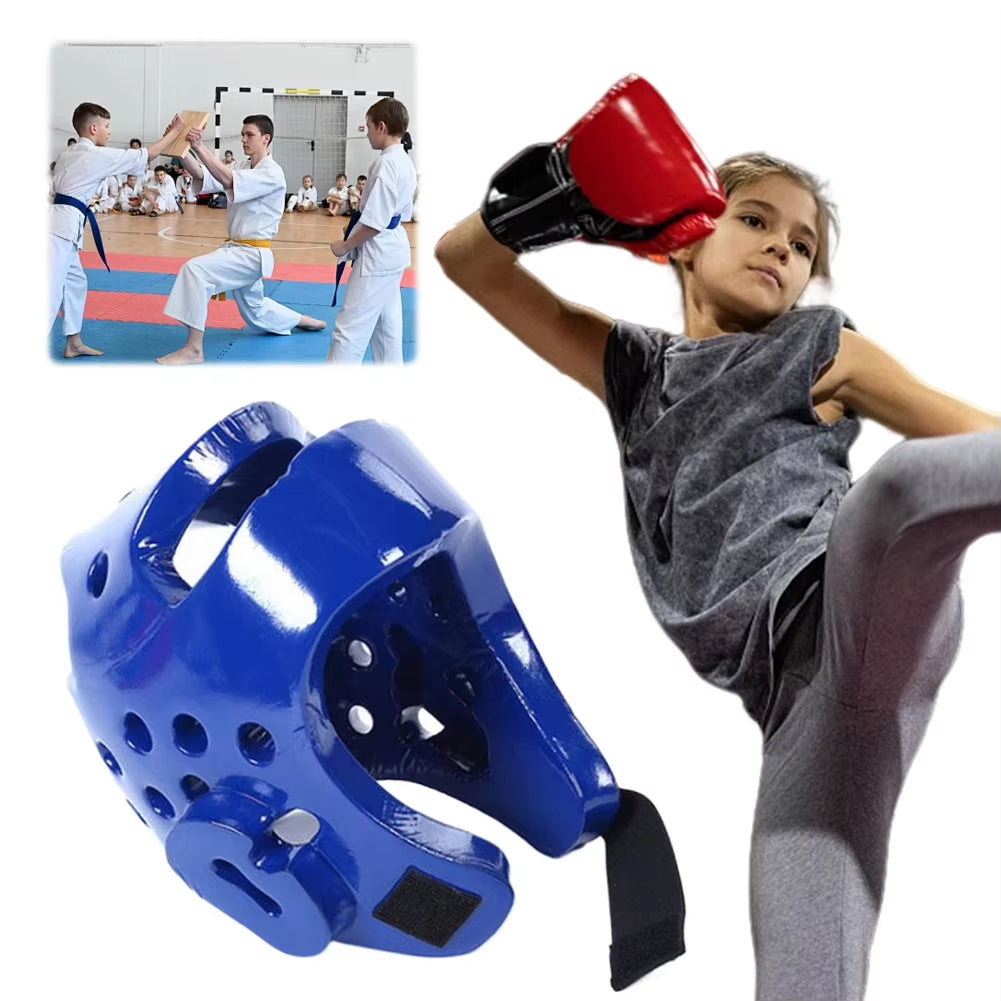 Taekwondo Helmet Sanda Kick Boxing Head Guard Headgear Protector Sparring Gear Helmet Karate Muay Thai Taekwondo Head Protection