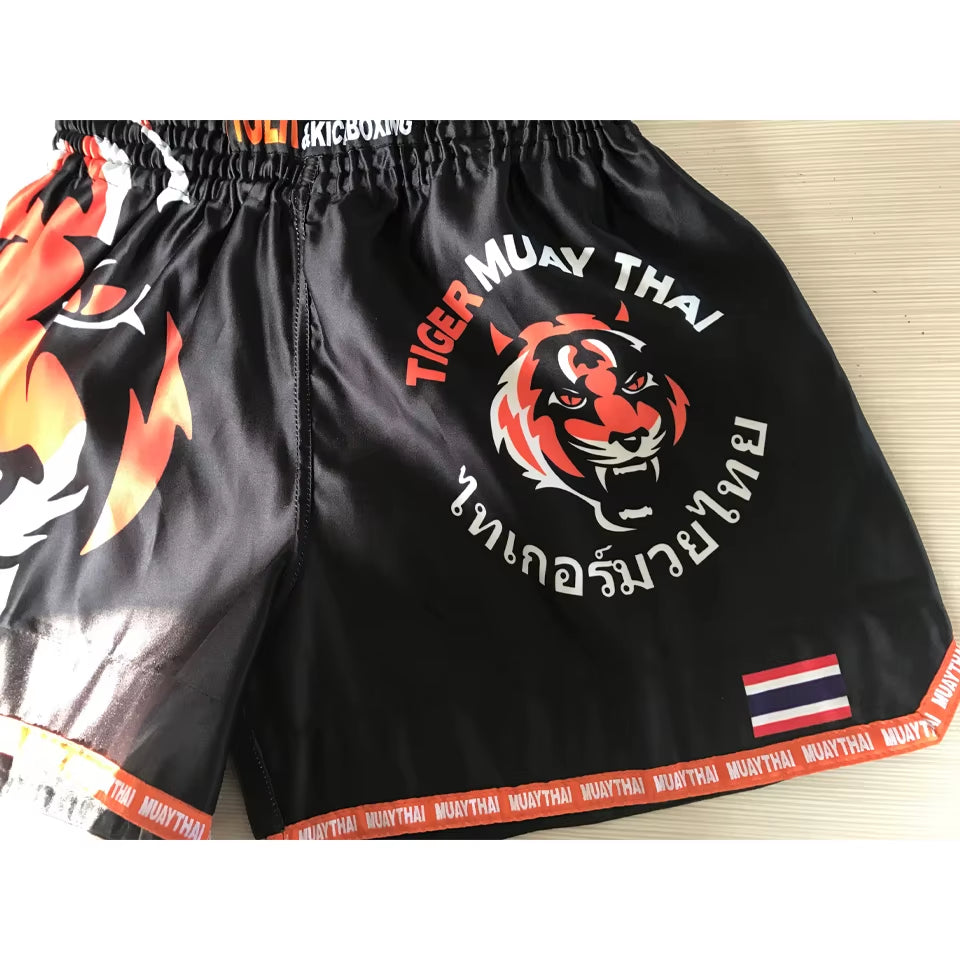 MMA Tiger Muay Thai Boxing Boxing Match Sanda Training Breathable Shorts Muay Thai Clothing Kickboxing Shorts Boxing