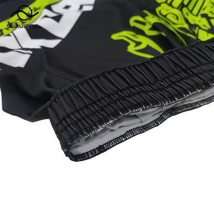 Thai Boxing Shorts Printing MMA Muay Thai Men'S Shorts Cheap Sanda Kickboxing Pants Kids Women Martial Arts Grappling Fight Wear