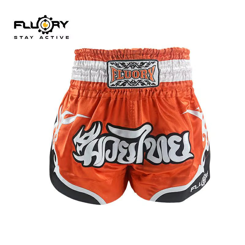 Women Fluory PINK and WHITE and ORANGE NEWEST and FASHION Muay Thai Shorts