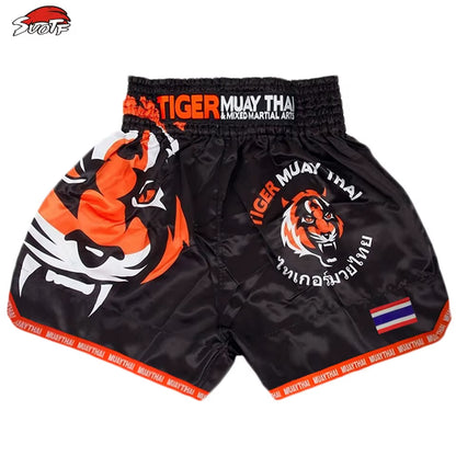 MMA Tiger Muay Thai Boxing Boxing Match Sanda Training Breathable Shorts Muay Thai Clothing Kickboxing Shorts Boxing