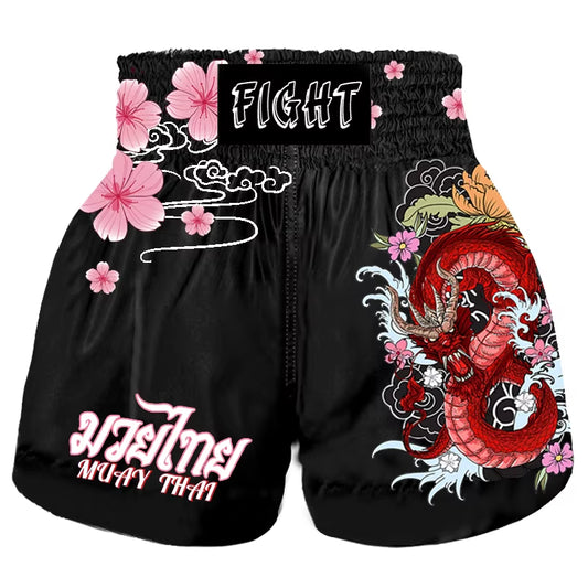 Muay Thai Shorts Mma Boxing Apparel Men'S Women'S Kids Workout Bodybuilding Gym Sports Training Shorts Fight Kickboxing Pants