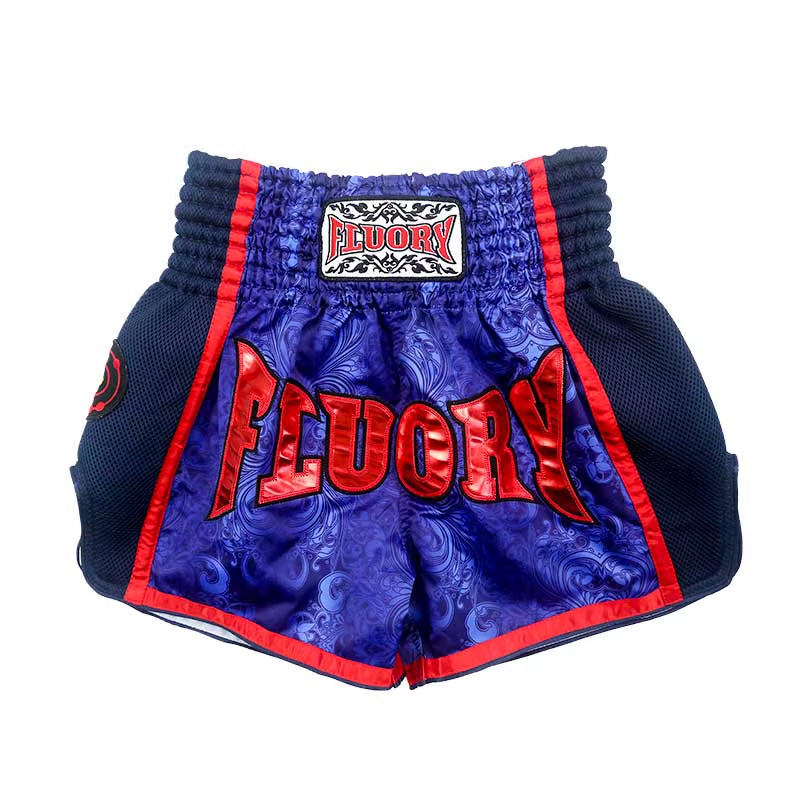 Unisex Printing Flower Muay Thai Shorts Retro Mma Shorts Kick Boxing Pants