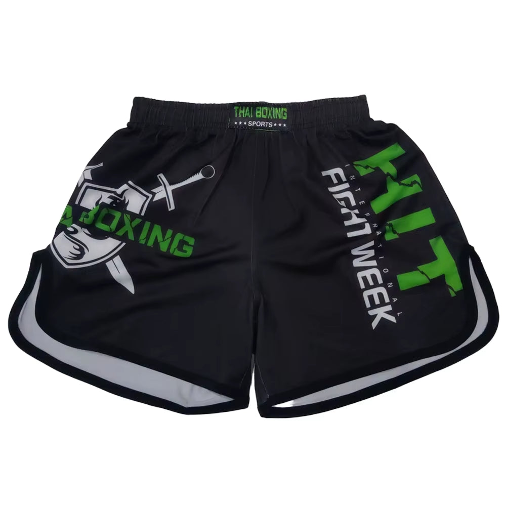 Thai Boxing Shorts Printing MMA Muay Thai Men'S Shorts Cheap Sanda Kickboxing Pants Kids Women Martial Arts Grappling Fight Wear