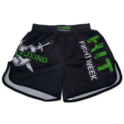 Thai Boxing Shorts Printing MMA Muay Thai Men'S Shorts Cheap Sanda Kickboxing Pants Kids Women Martial Arts Grappling Fight Wear