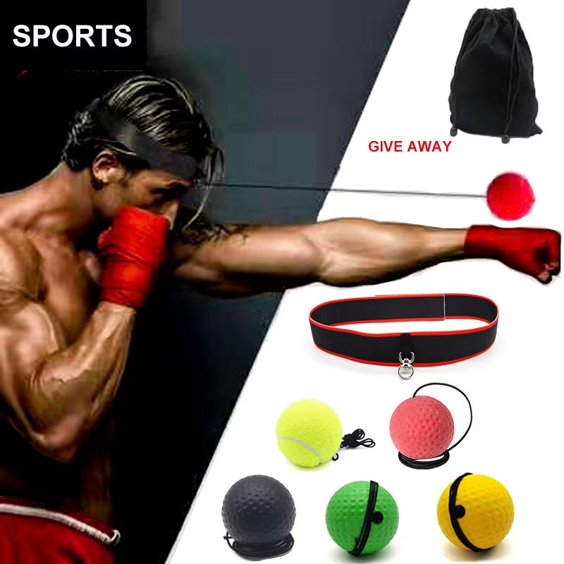 Boxing Reflex Ball Fight Training Speed Exercise Head-Mounted Speed Ball Boxing Reflection Ball Fitness Boxing Equipment