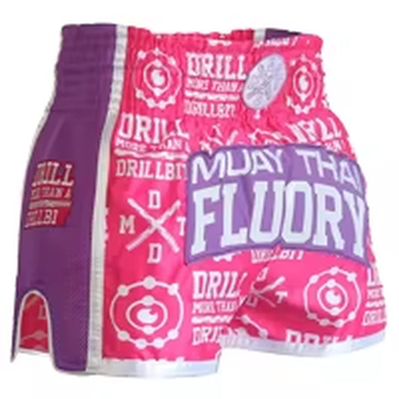 FLUORY Muay Thai Shorts Free Combat Mixed Martial Arts Boxing Training Match Pants