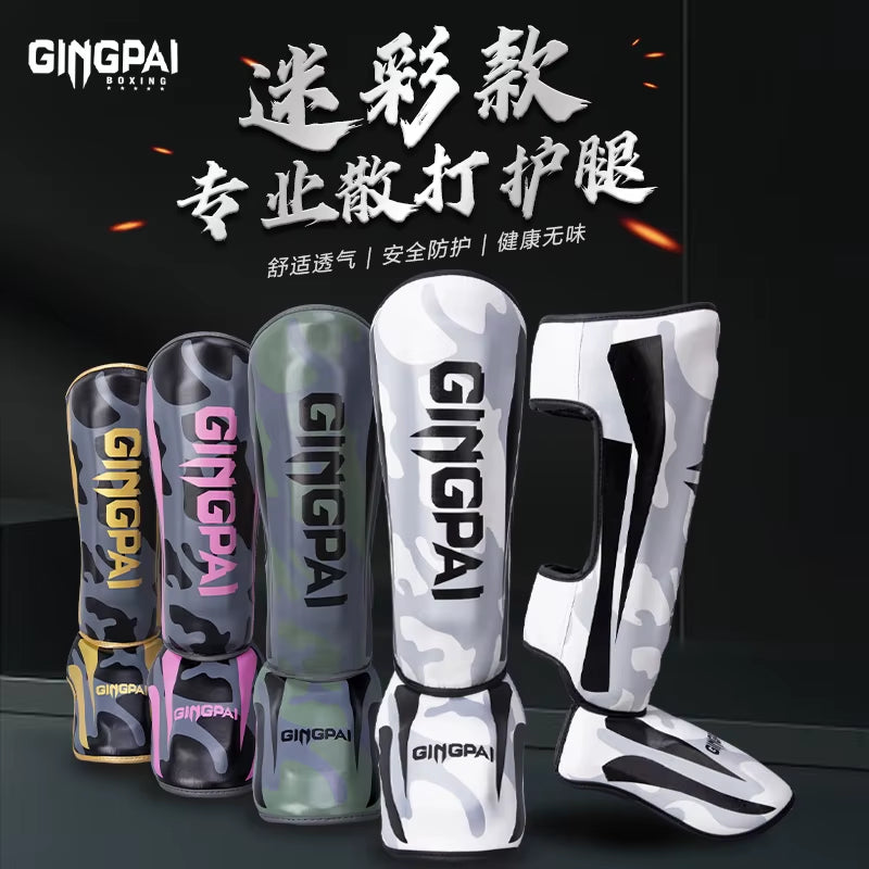 Kickboxing Boxing Shin Guard Pads Muay Thai Martial Arts Sanda Wushu Leg Protector Taekwondo Ankle Guards Muay Thai Leggings