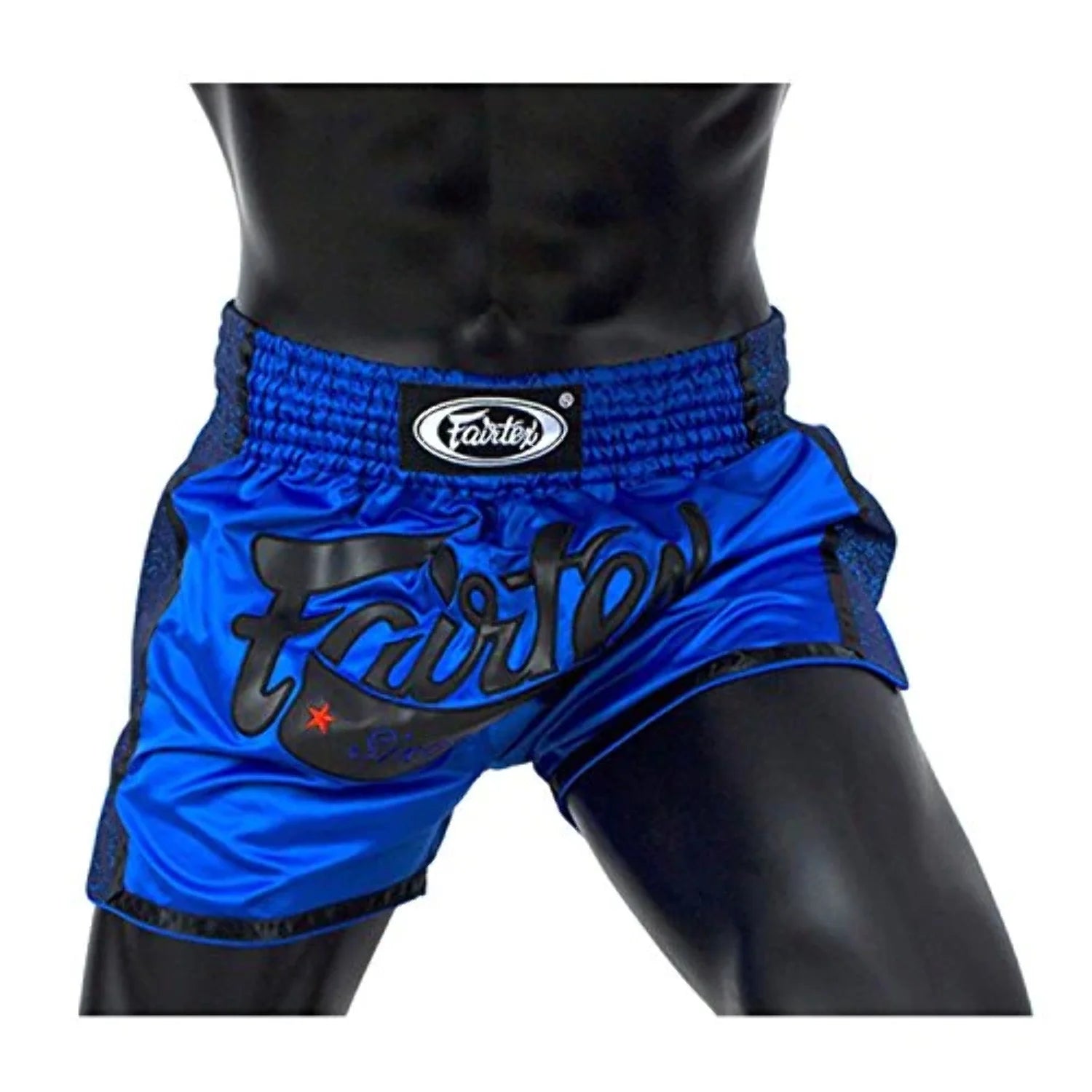 BS1702 Blue Slim Cut Muay Thai Boxing Short