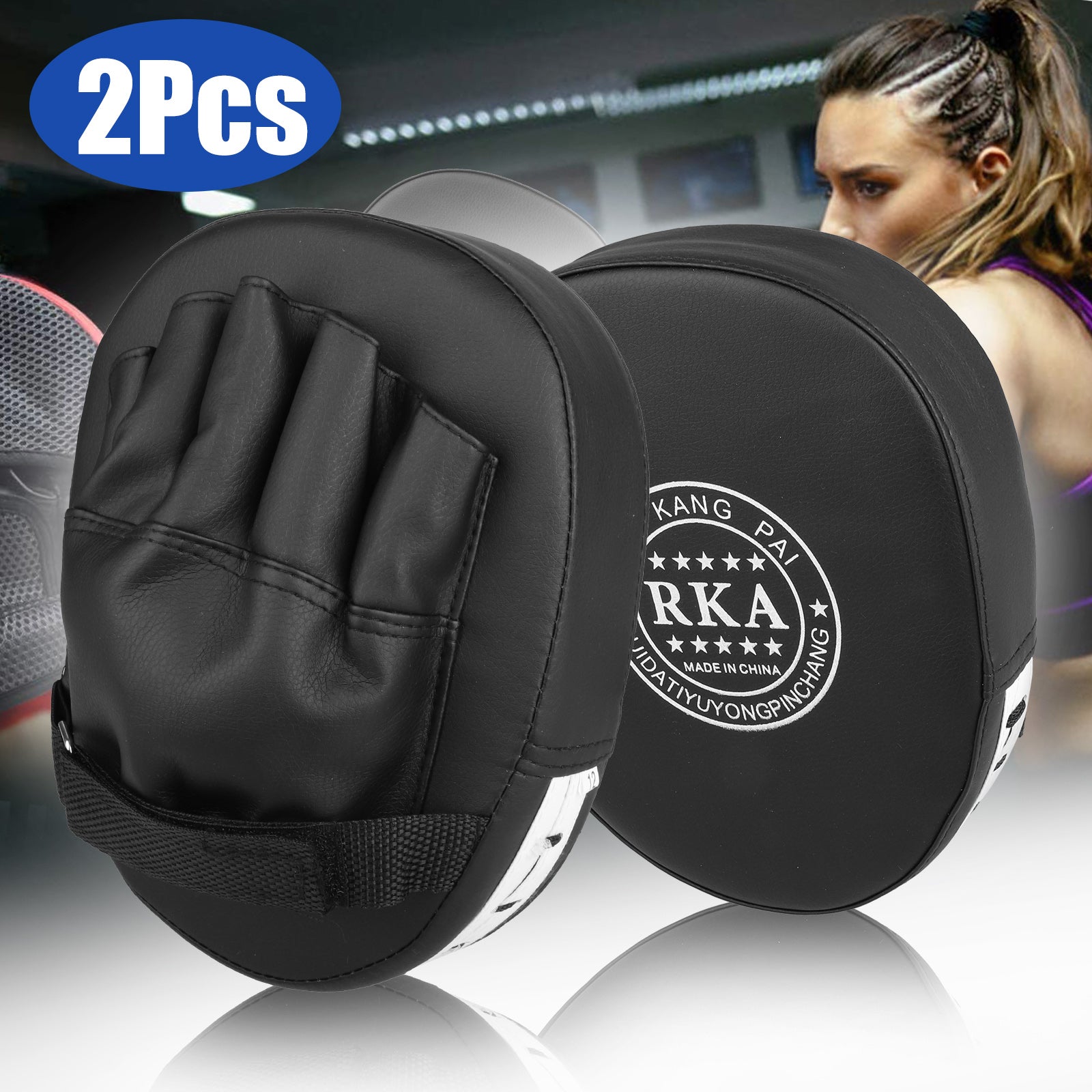 2/4PCS Boxing Punching MMA Mitts PU Gloves Target Focus Pad Gear for Kickboxing