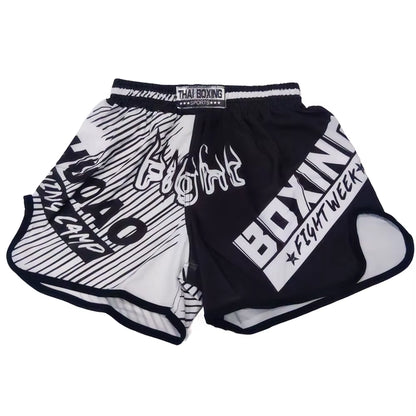 Thai Boxing Shorts Printing MMA Muay Thai Men'S Shorts Cheap Sanda Kickboxing Pants Kids Women Martial Arts Grappling Fight Wear