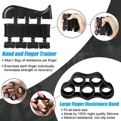 Hand Grip Strengthener Gripper Finger Exerciser Forearm Trainer Resistance Band