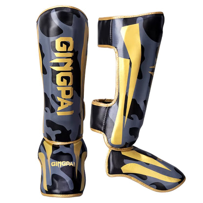 Kickboxing Boxing Shin Guard Pads Muay Thai Martial Arts Sanda Wushu Leg Protector Taekwondo Ankle Guards Muay Thai Leggings