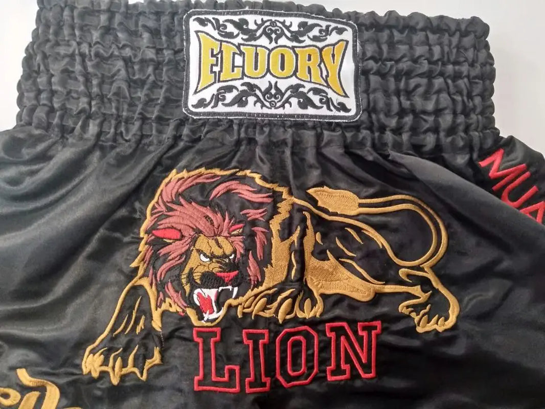 Embroidery Lion Muay Thai Shorts